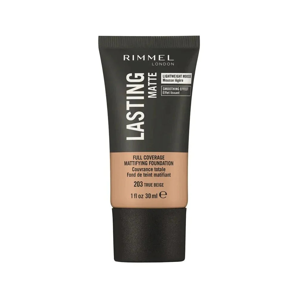 Rimmel Lasting Finish Matte Foundation 203 True Beige 30ml