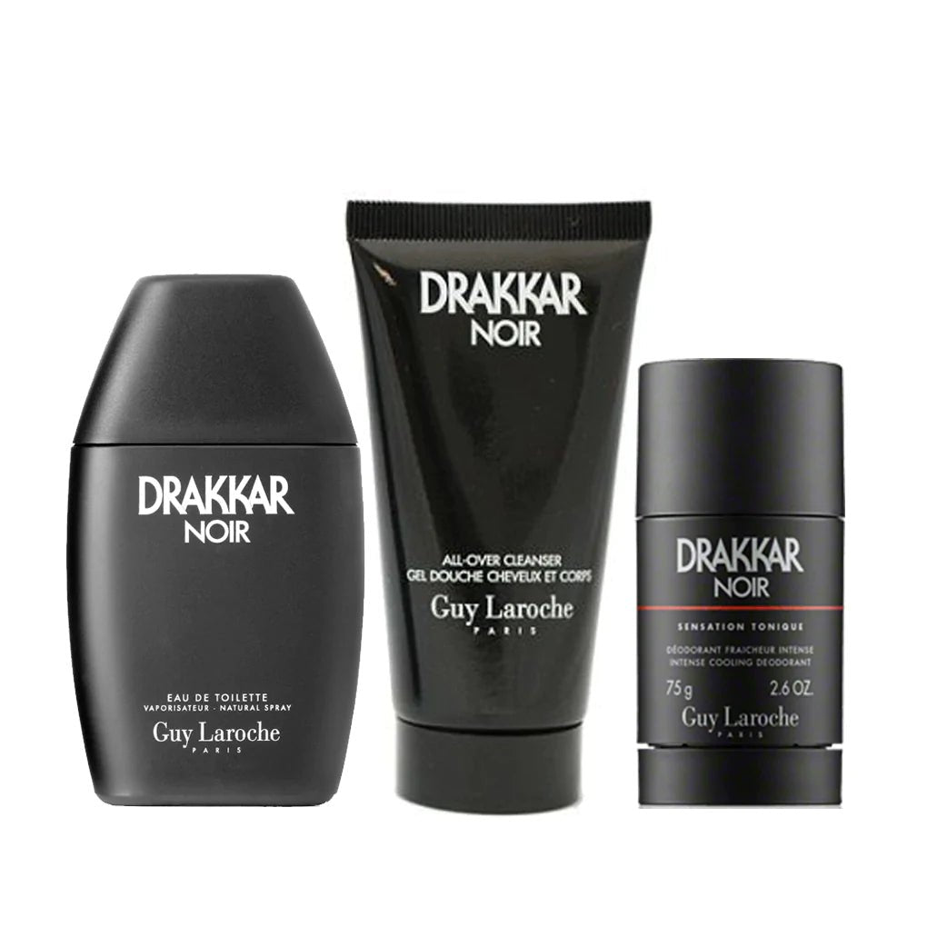 Guy Laroche Drakkar Noir EDT 100Ml+Shower Gel 50Ml+Deostick 75g
