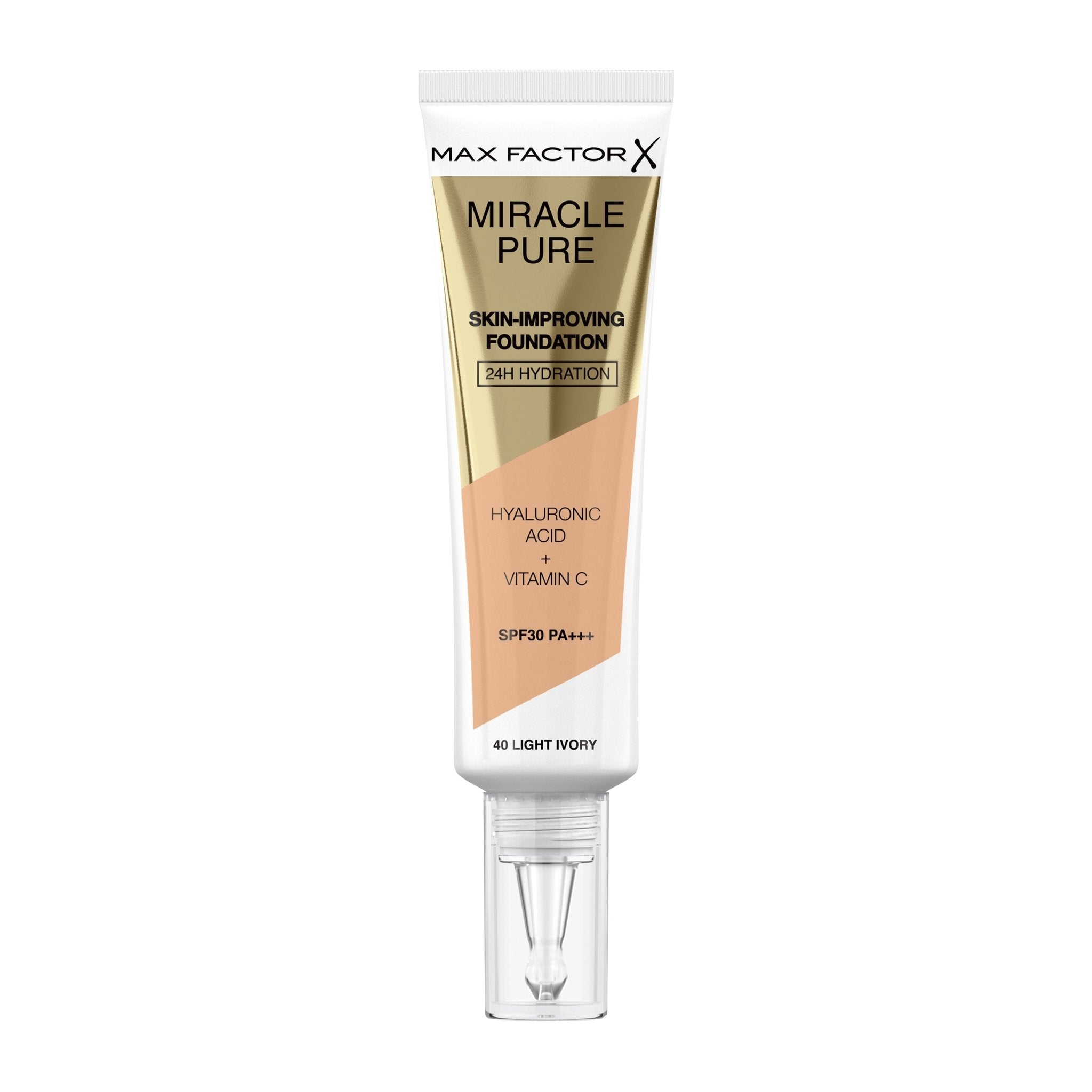 Maxfactor Miracle Pure Skin Improving Foundation 24H Hydration SPF 30 40 Light Ivory 30 ML