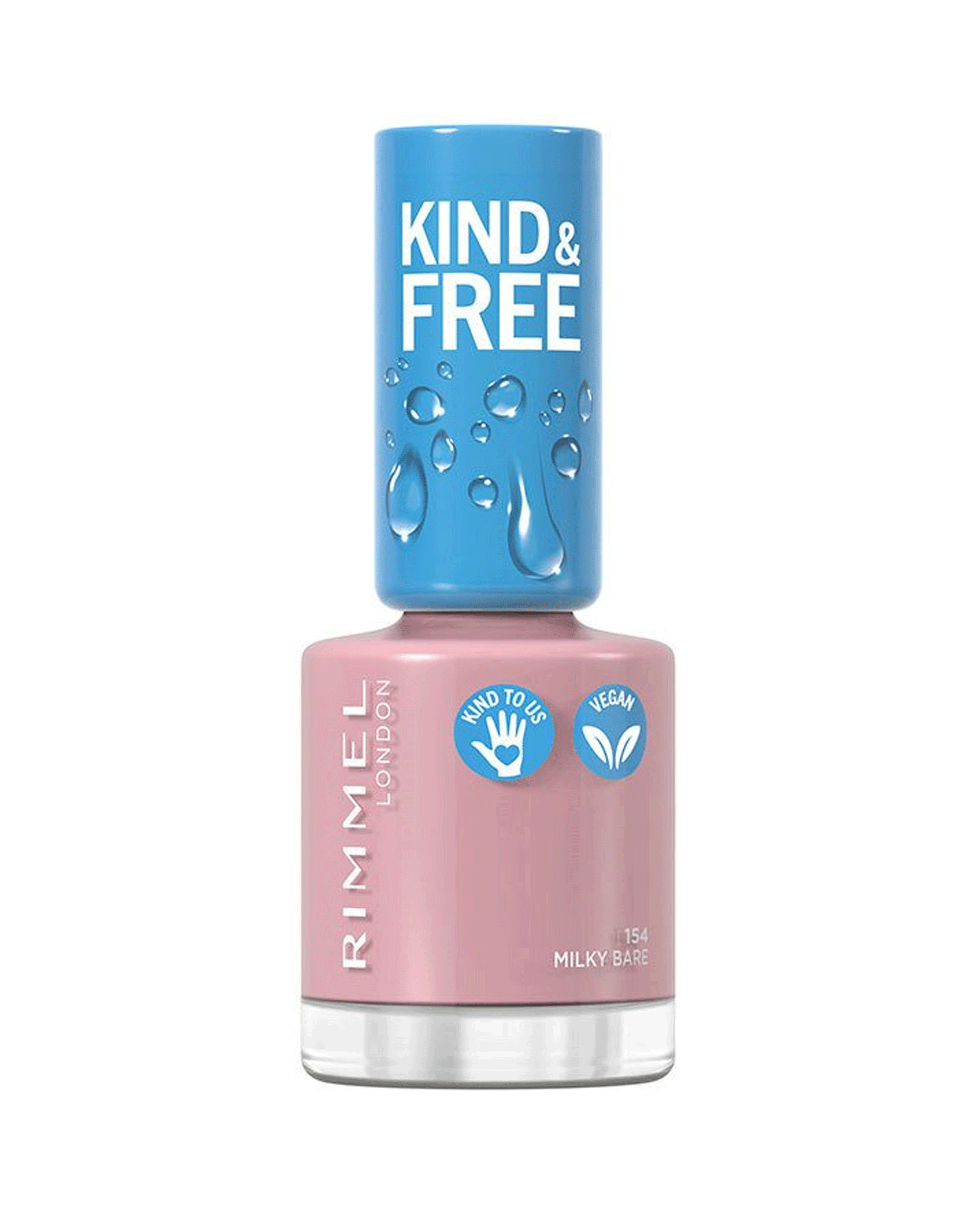 Rimmel Kind & Free Nail Polish 154 Milky Bare 8ml - Snapcart.pk