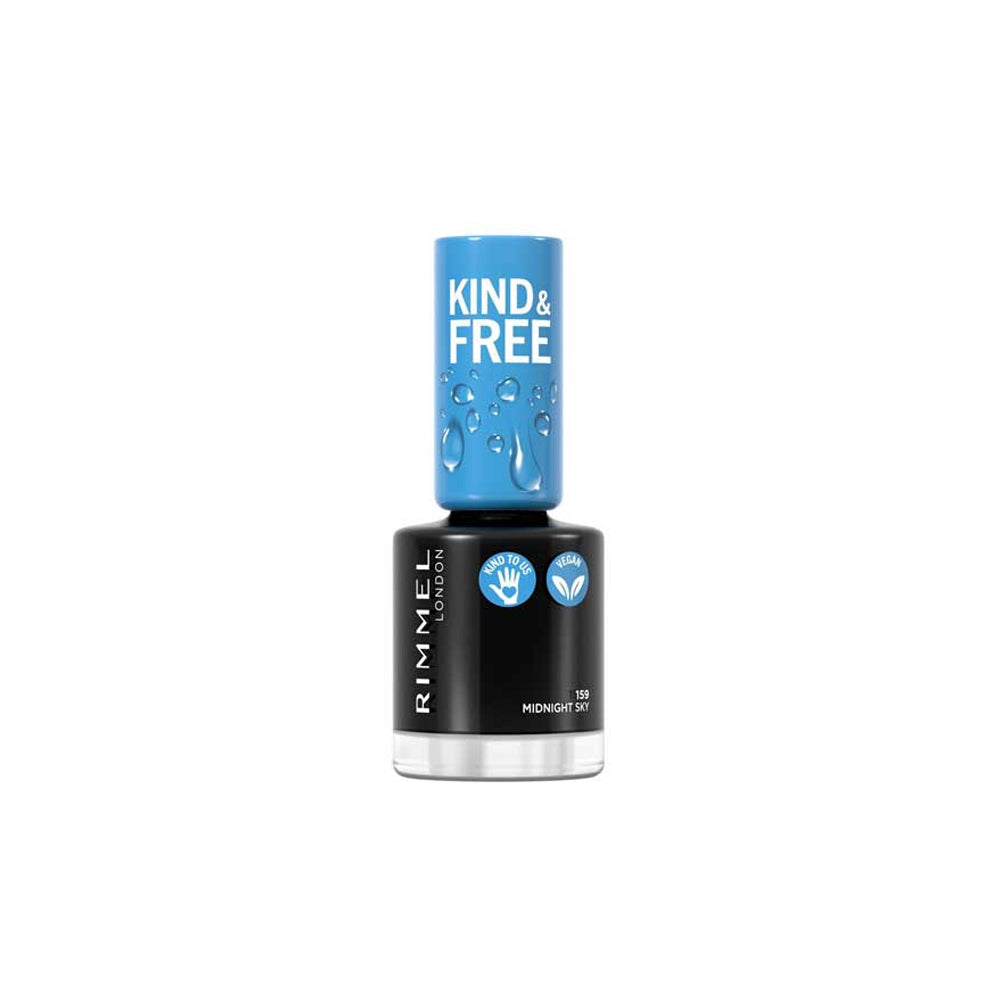 Rimmel Kind & Free Nail Polish 159 Midnight Sky 8ml - Snapcart.pk