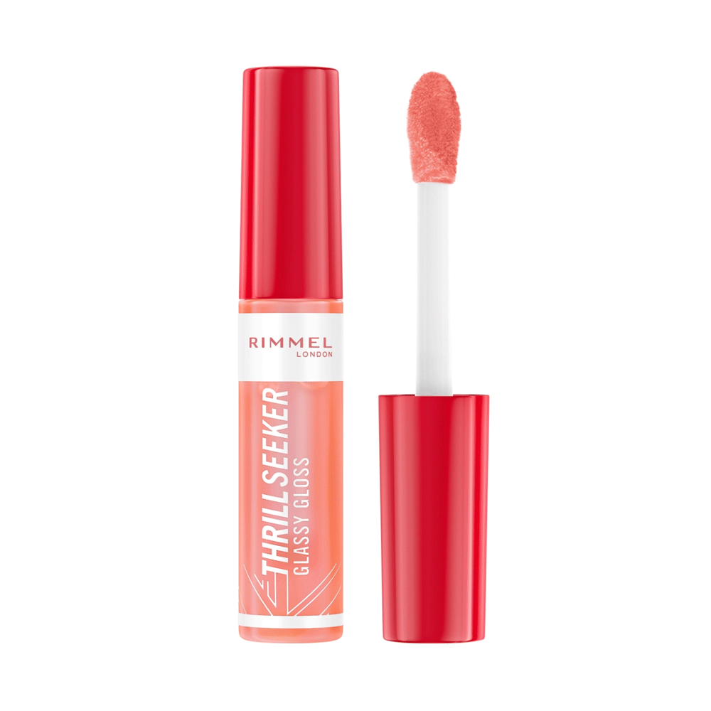 Rimmel Thrill Seeker Glassy Gloss 250 Peachy Vibes 10ml - Snapcart.pk