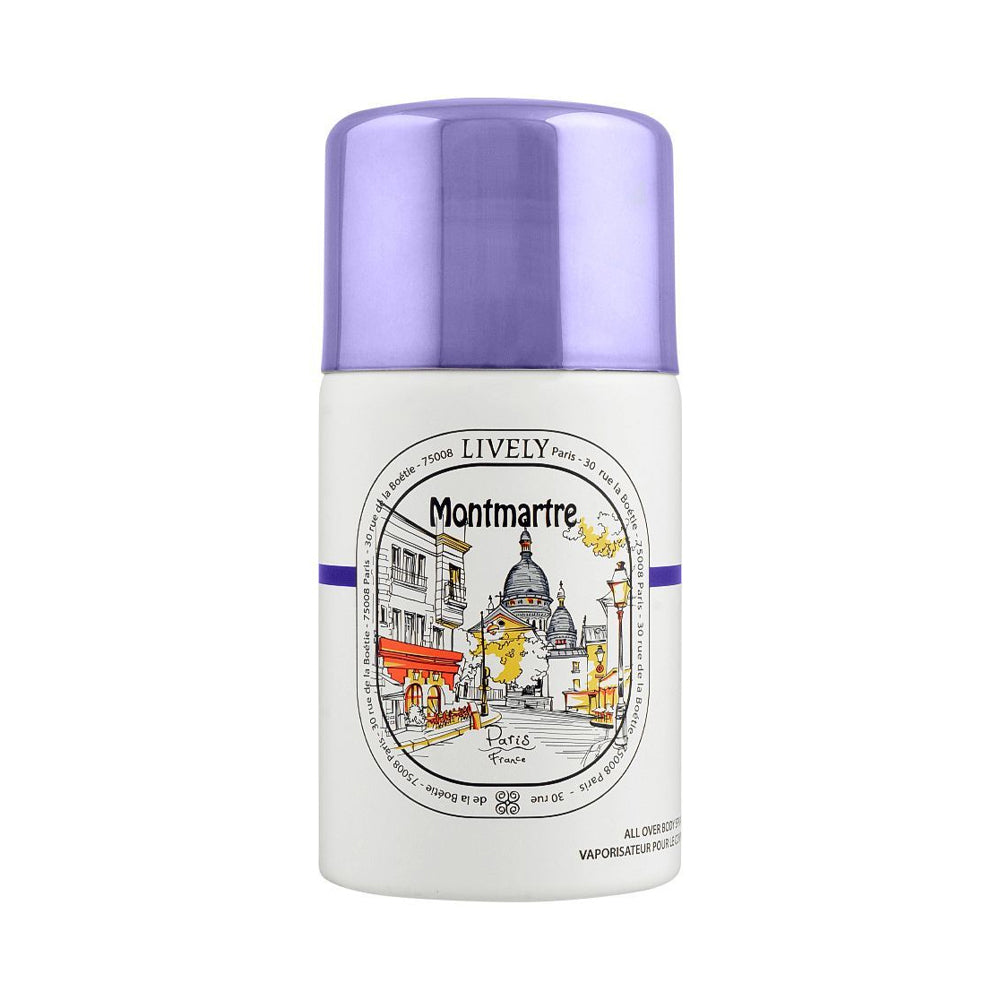 Lively Montmartre Paris Body Spray 250ml - Snapcart.pk