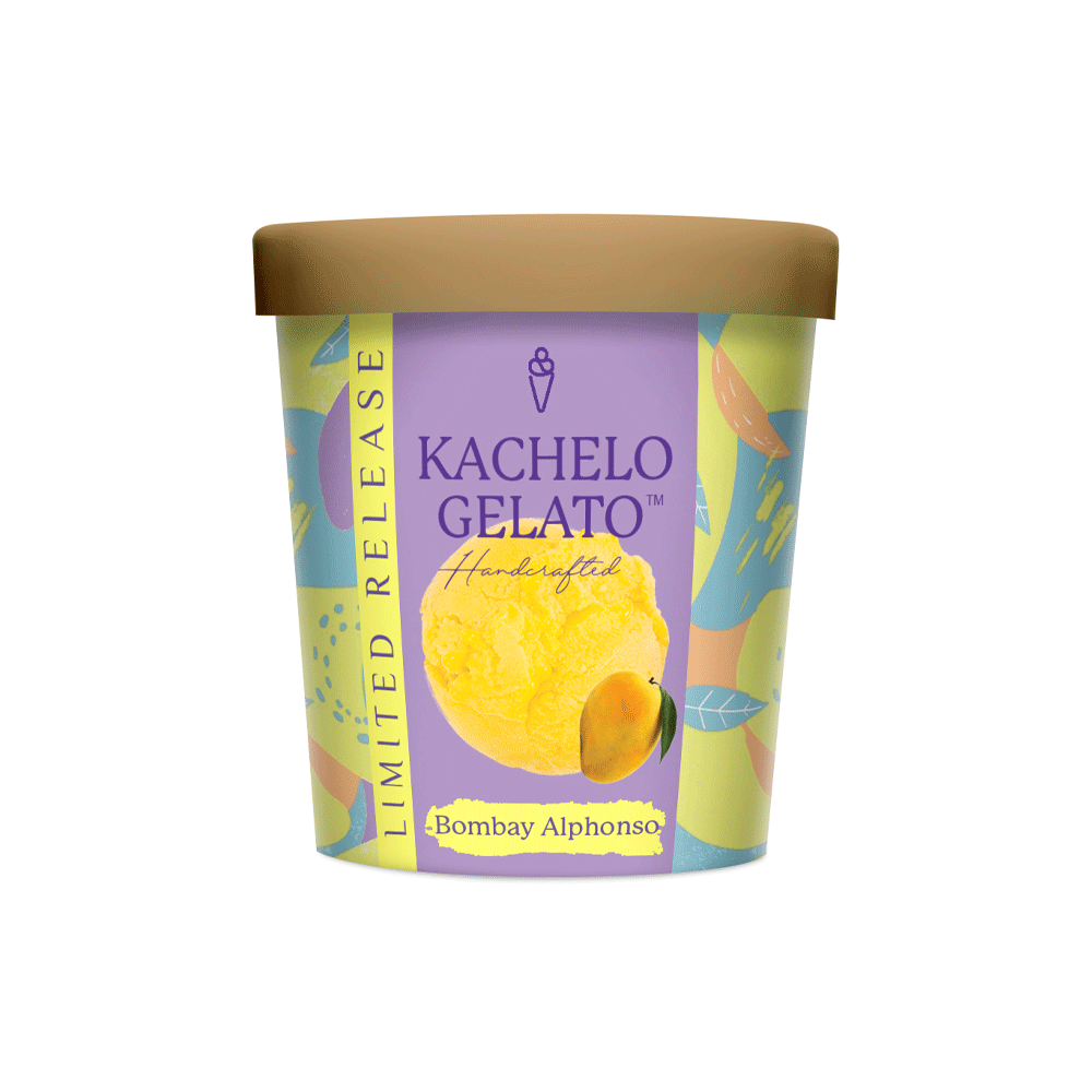 Kachelo Gelato Bombay Alphonso Ice Cream 280ml - Snapcart.pk