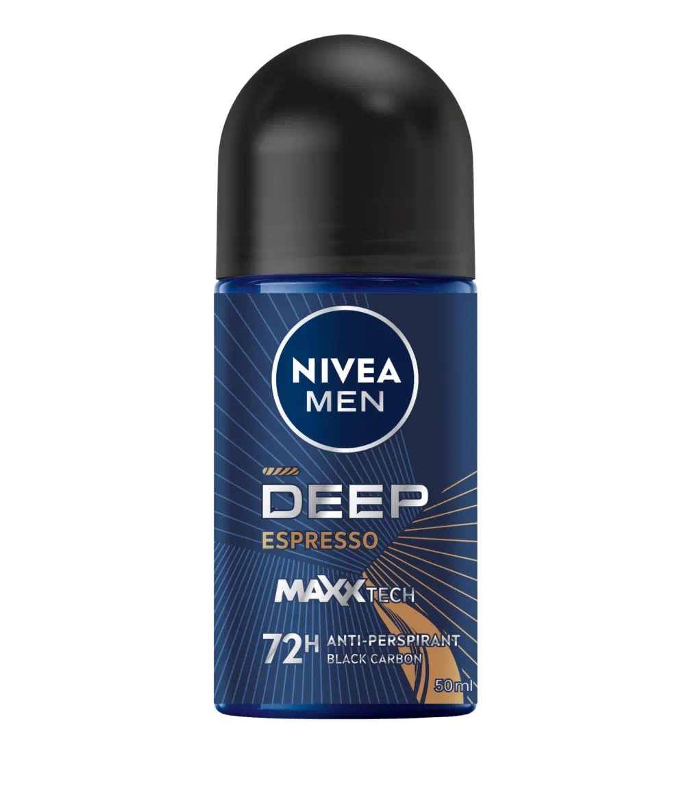 Nivea - Deodorant Roll On Men Deep Black Charcoal Espresso - 50Ml