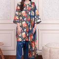 Coco By Humdum Unstitched 3 Piece Viscose Suit-D08