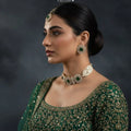 Zeesy Equinox Stone Pearl Choker Set