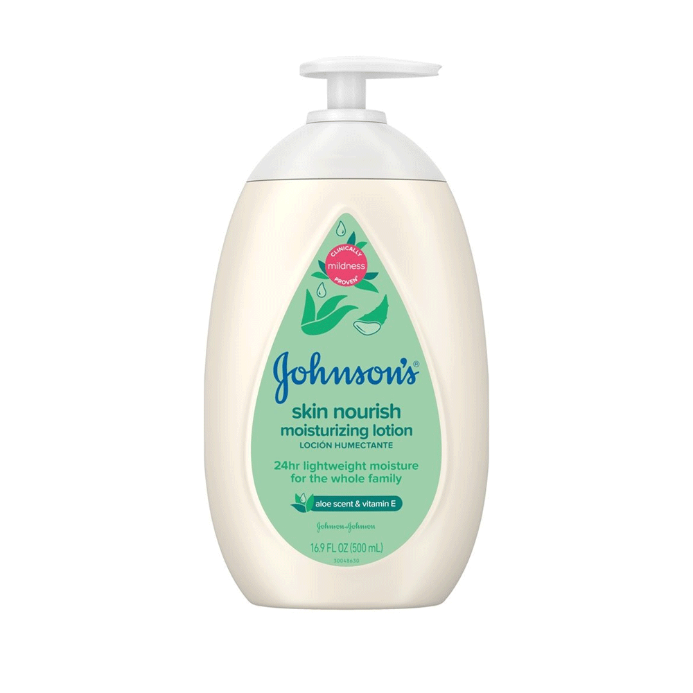 Johnsons Skin Nourish Moisturizing Lotion Aloe Scent & Vitamin E 500ml
