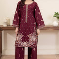 Flutterby Stitched 2 Piece Cotton Satin Winter Collection'2025-Marina - pl