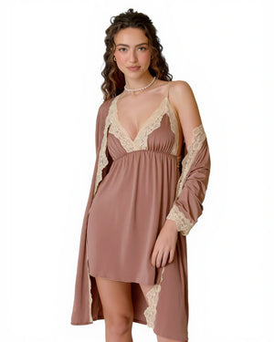 Lingerie Set with Gown - Boudoir
