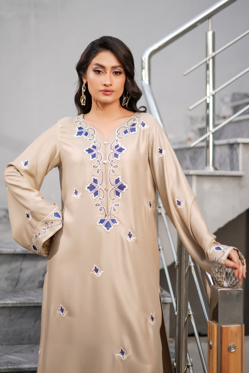 Earthen Tones By G Basics Gulmina Stitched 2 Piece Winter Suit-Dreams  (2PC)