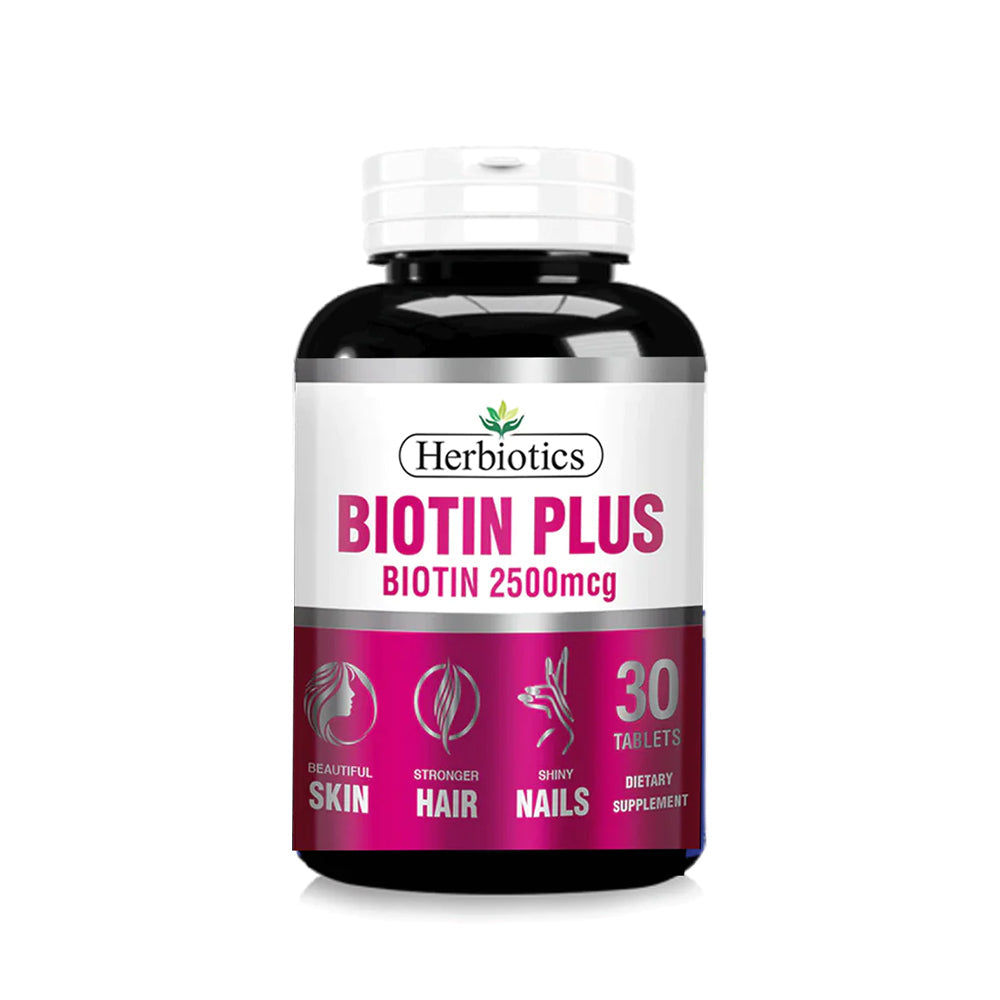Herbiotics Biotin 2500mcg Tablets 30s - Snapcart.pk
