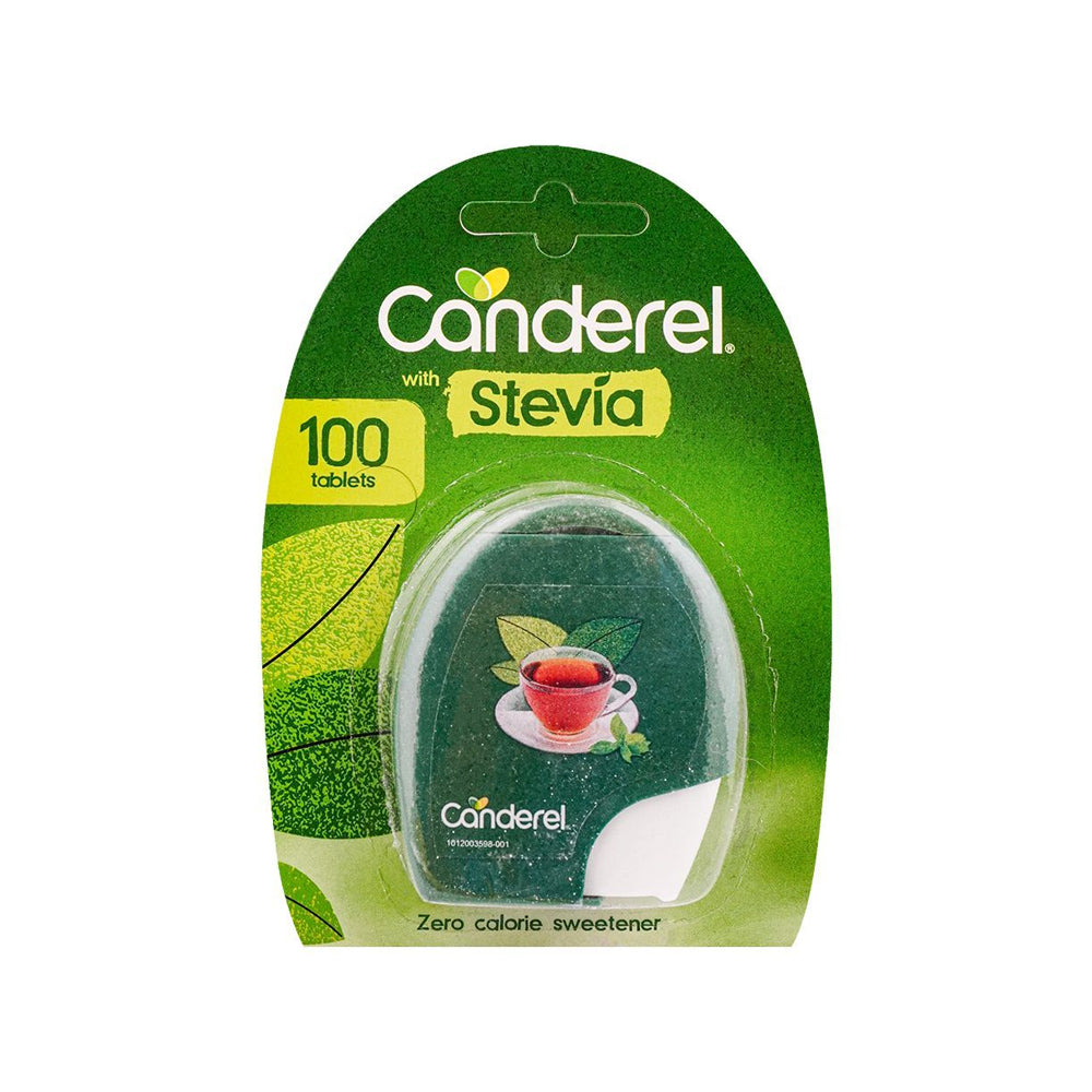 Canderel With Stevia Zero Calorie Sweetener 100 Tablets - Snapcart.pk