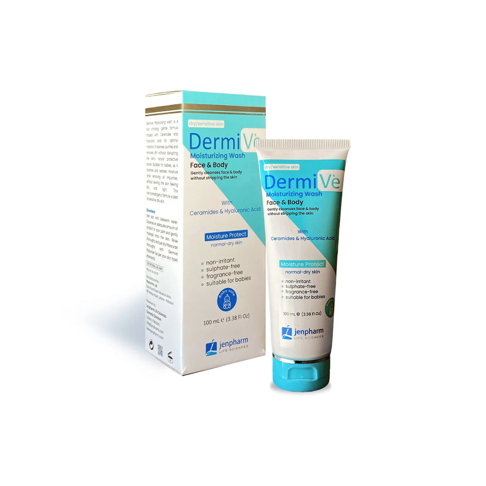 Dermive Moisturizing Face And Body Wash 100ml - Snapcart.pk