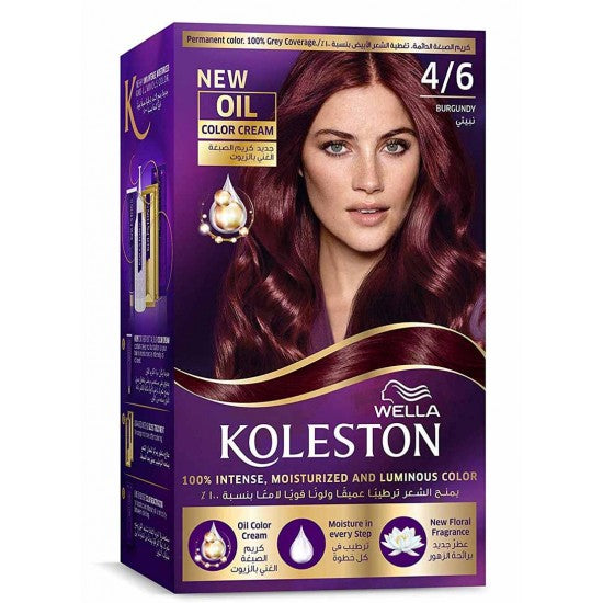 Wella Koleston -  Hair Color Cream Burgundy 4/6