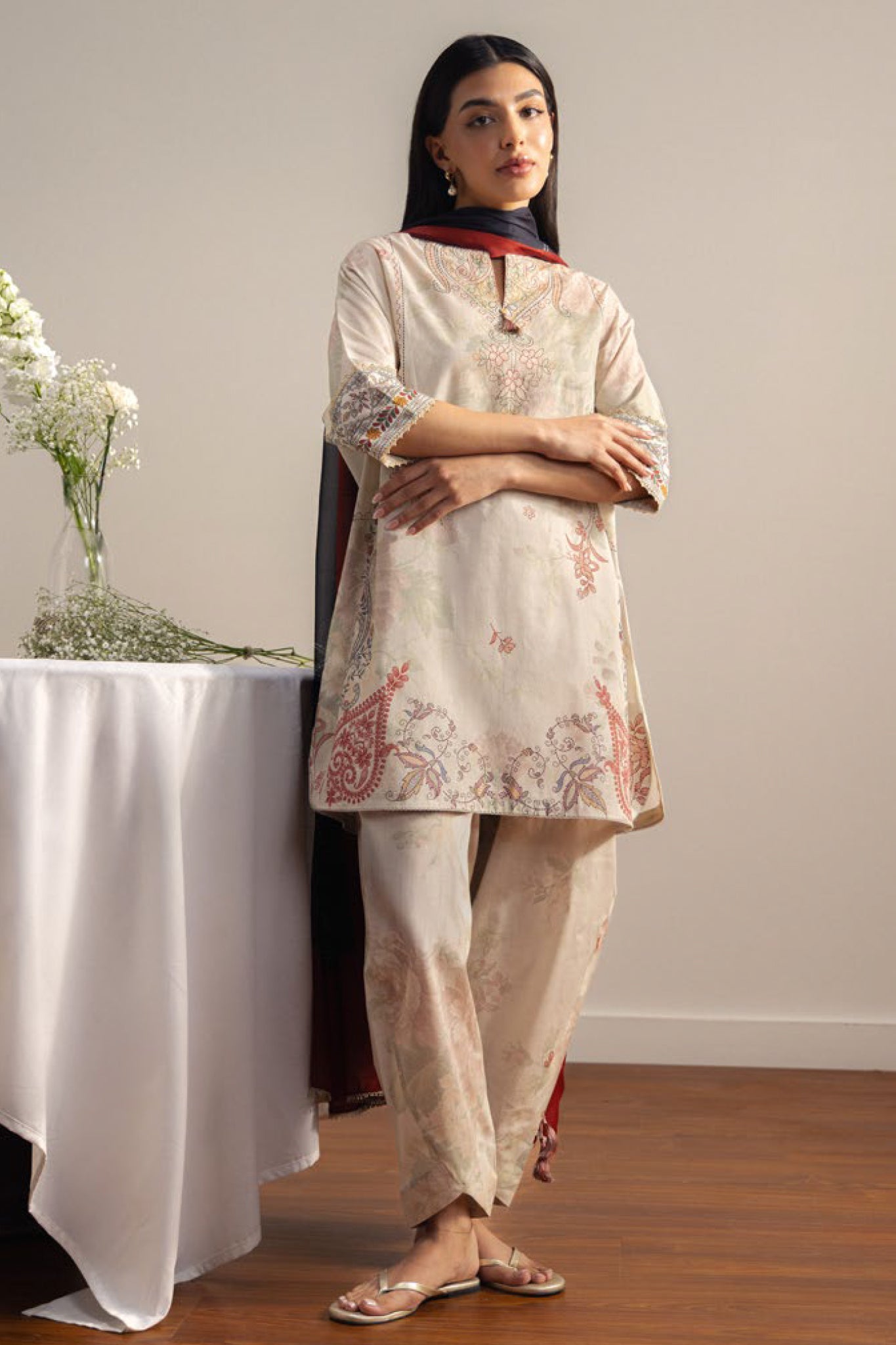 Coco By Zara Shahjahan Unstitched 3 Piece Prints Drop Two Suit-3A-SORA
