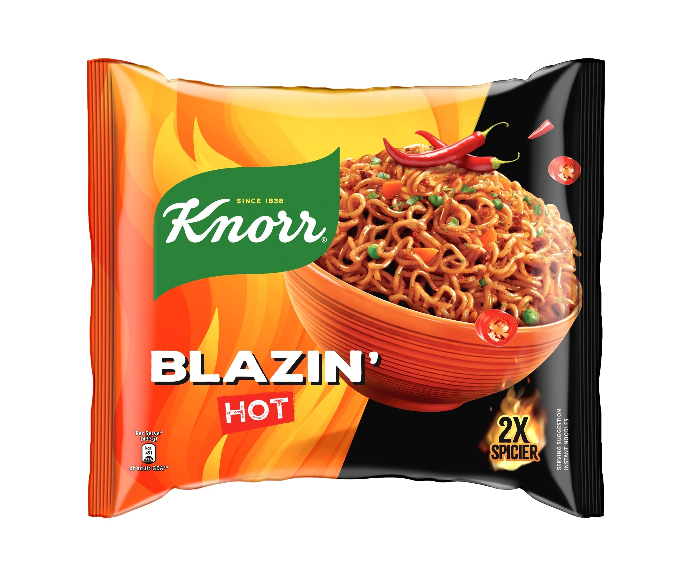 Knorr 2xspicier Blazin Flavored Instant Noodles 133g