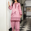 Ahlam By Safa Textile Stitched Co-Ords Lawn Suit-Tea Pink Printed Bell Sleeve