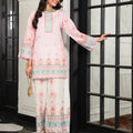 Ahlam By Safa Textile Stitched Co-Ords Lawn Suit-Soft Baby Pink Elegant