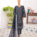 Oswah By Suntex Stitched 3 Piece Emb Lace Kaari Suit-OS-2544
