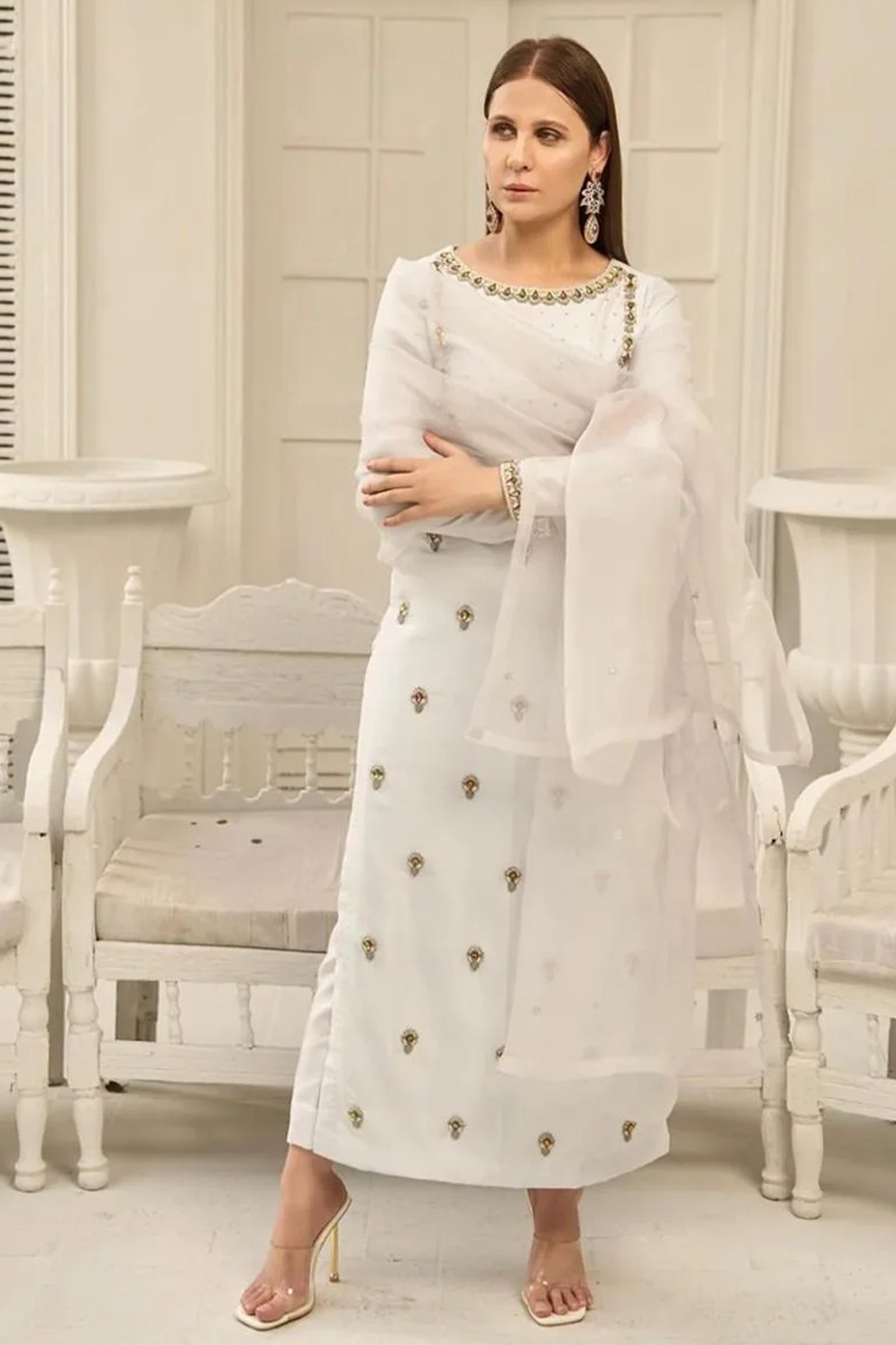 Luna By Mariam Malik Stitched 2 Piece Luxe Silk Pret Collection'2025-Luna- Luxury Pret' - 23