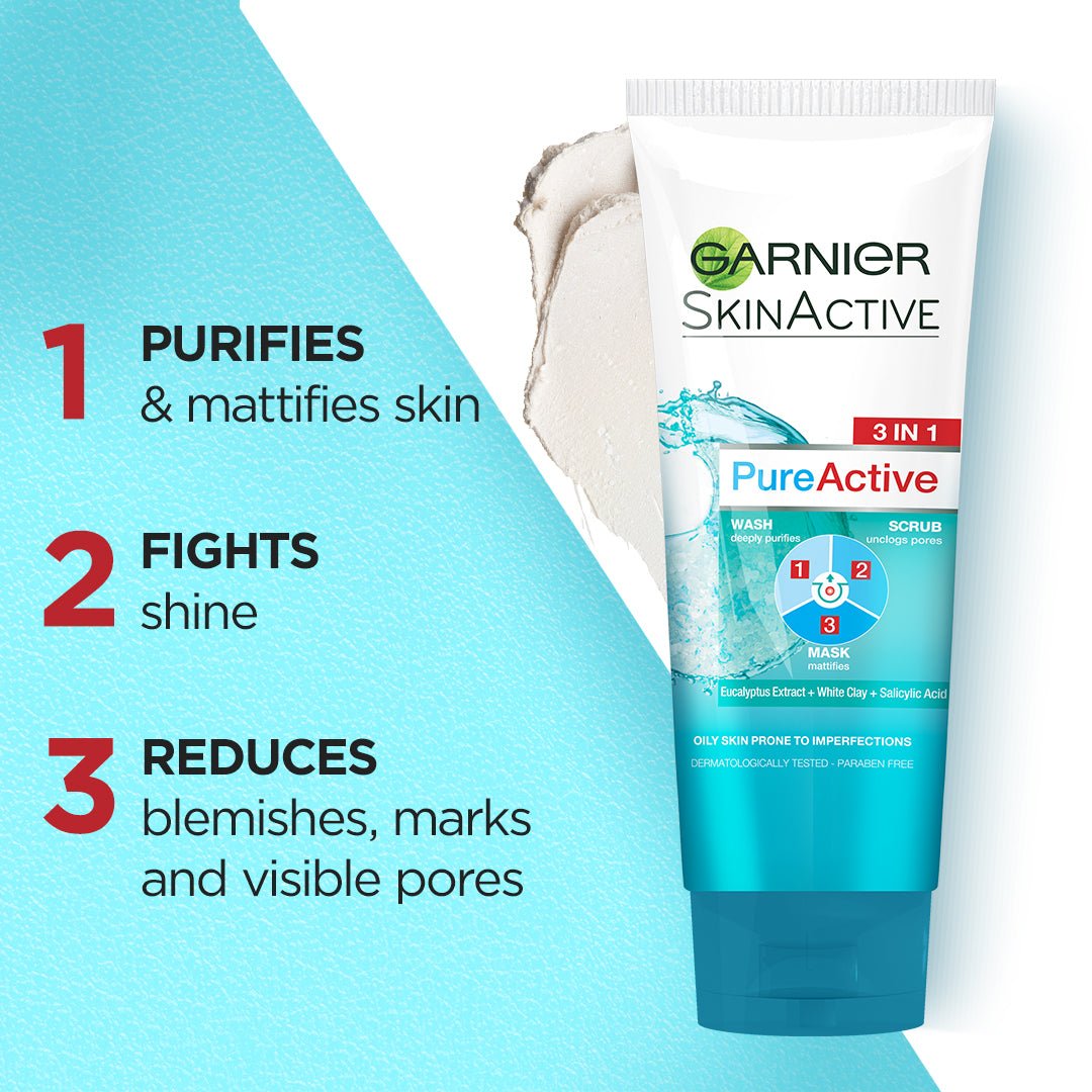 Garnier Pure Active Pak 3-In-1 100Ml