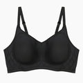 Padded Seamless Smooth Comfort Bra - Black