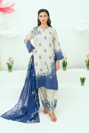 Amal Unstitched 3 Piece Printed Lawn Collection