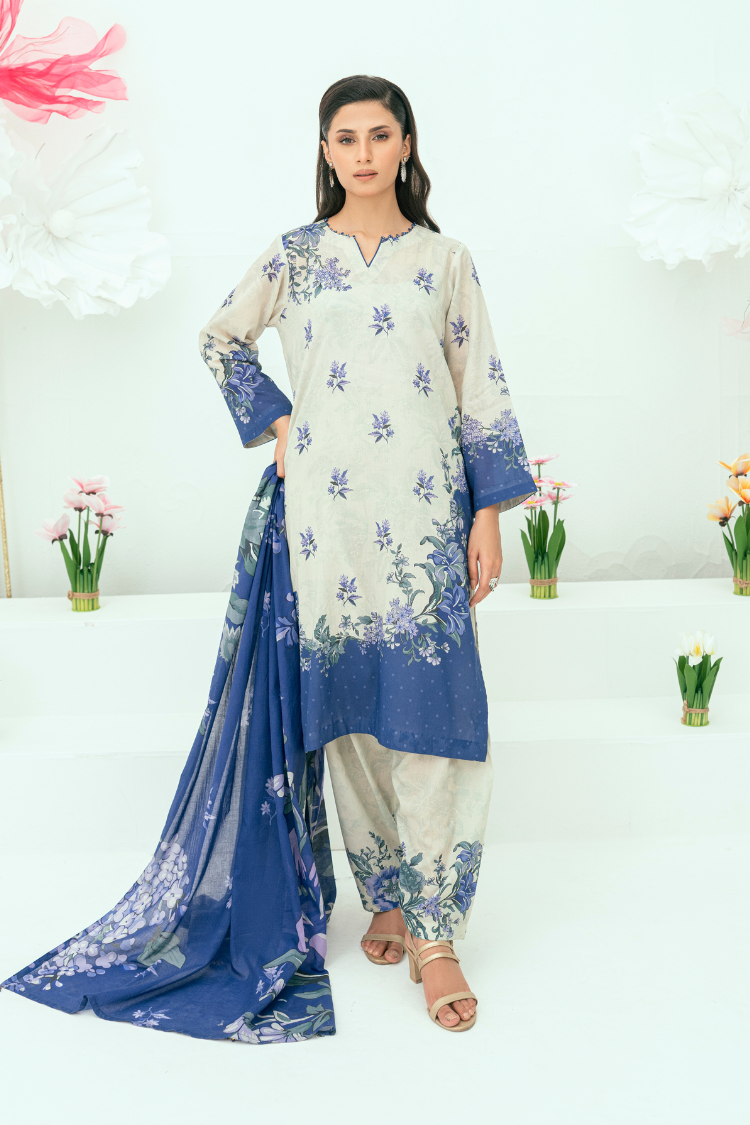Amal Unstitched 3 Piece Printed Lawn Collection