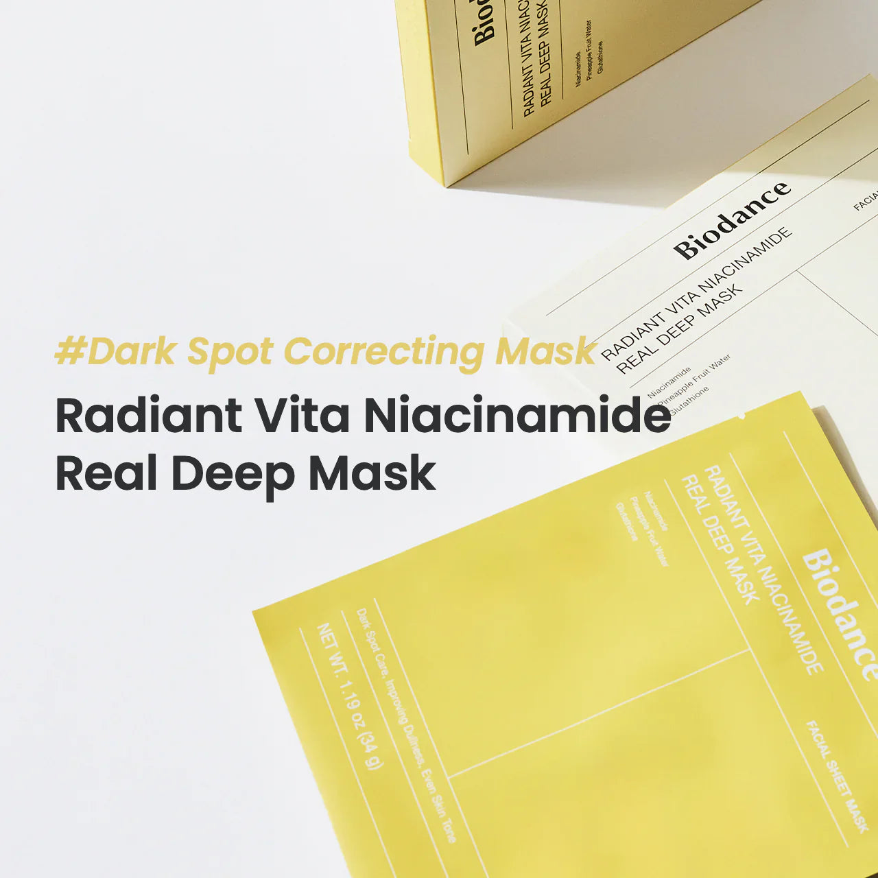 Biodance - Radiant Vita Niacinamide Real Deep Mask 34g