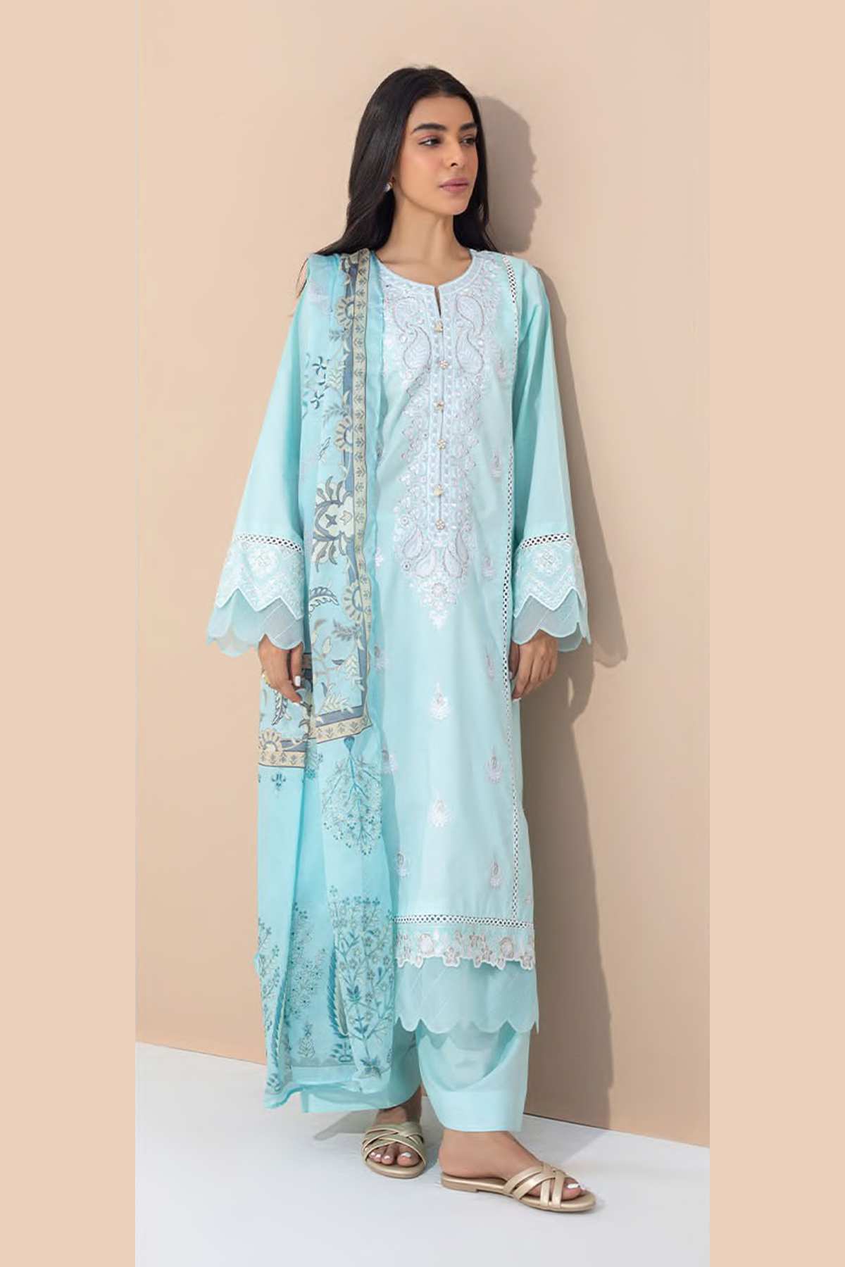 zellbury -Shirt Shalwar Dupatta - - 3 pc Lawn Suit -vol4