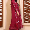 Tabeer By Mariam Malik Unstitched 3 Piece Summer Collection'2025-Garnet Rose