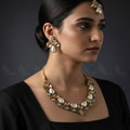 Zeesy Luminary Gold Toned Necklace Set
