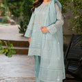 Shamooz Stitched 3 Piece Formals Collection'2025-Ice Blue SE-033