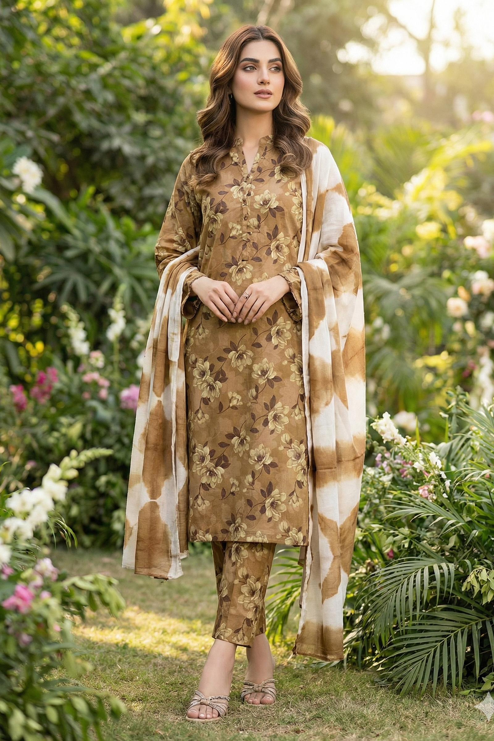 Dr Haris Unstitched 3 Piece Printed  Lawn Vol-03 Suit-DRP-023