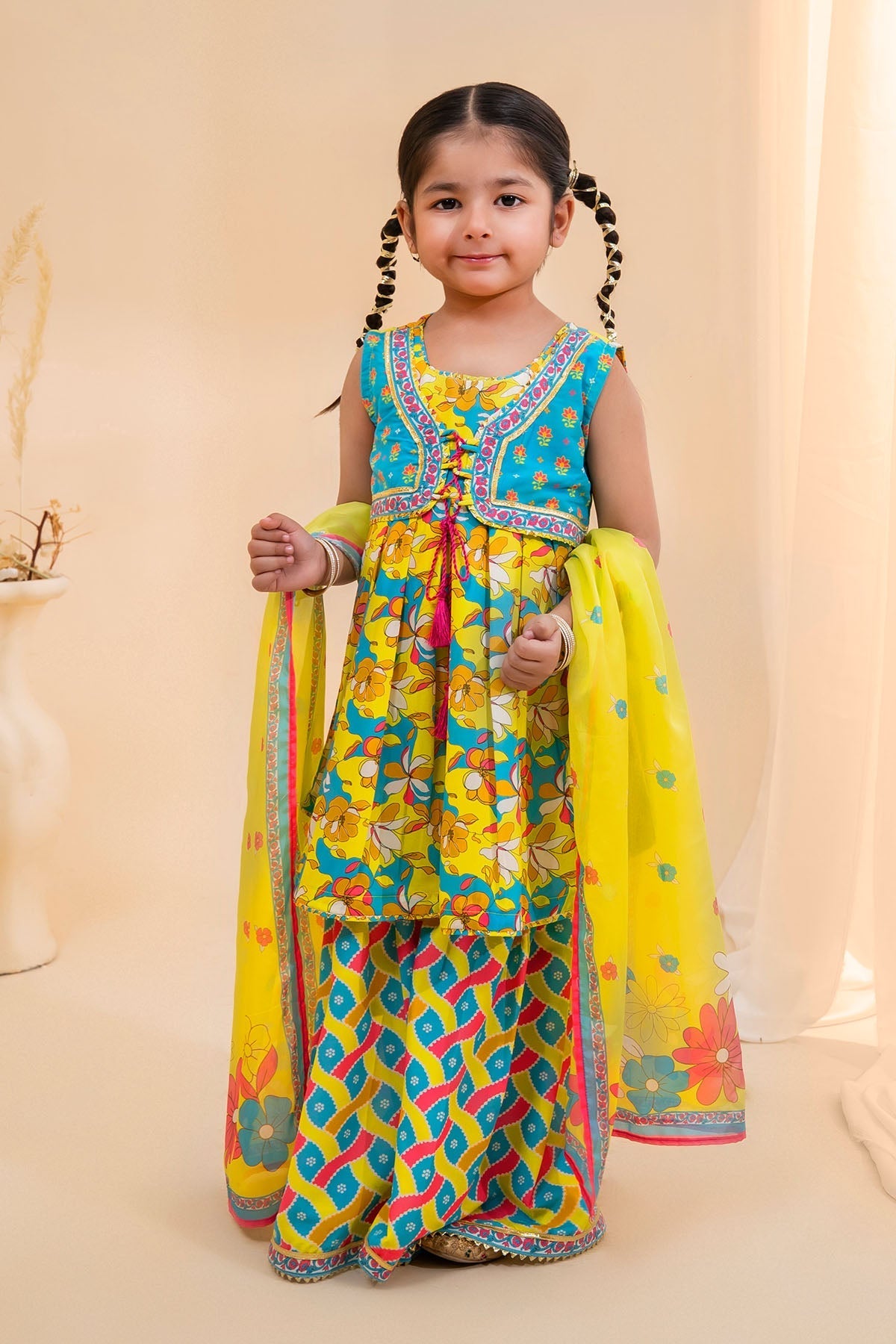Ochre Clothing-Poly Lawn Digital Printed 3 Pc Suit-INDP-69
