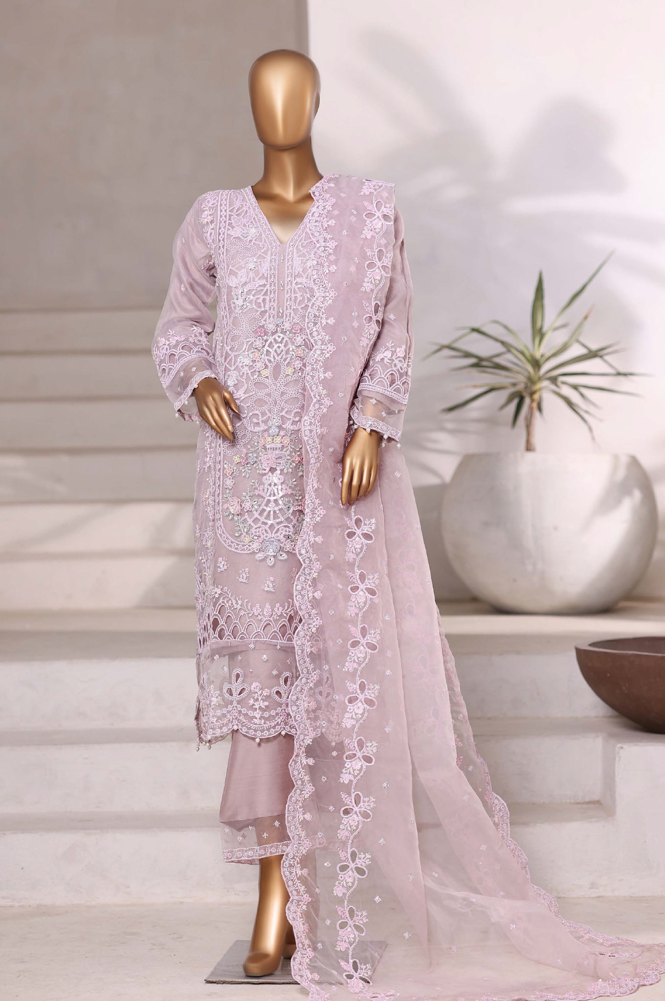 Mahpara by Sada Bahar Stitched 3 Piece Festive Formals Vol-18 Collection'2025-3D-6-Plum