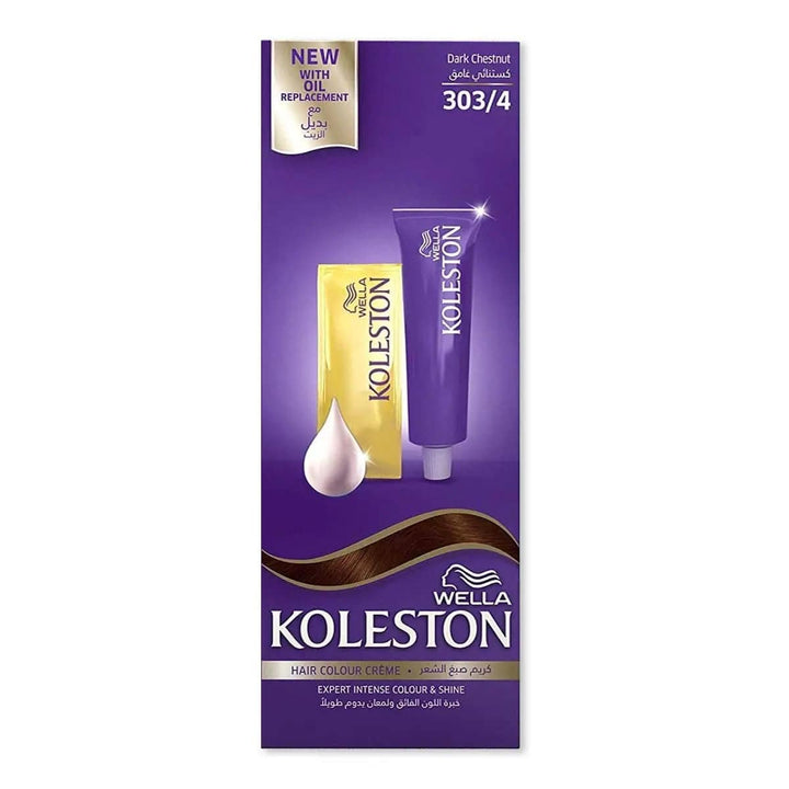 Wella Koleston -  Hair Colour Cream 303/4 Dark Chestnut - My Store