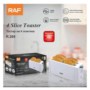 Ceramic Stove Electric Infrared Cooker (Random Color: Golden/Silver)+ RAF Bread Toaster 4 Slice R265 1200W - My Store