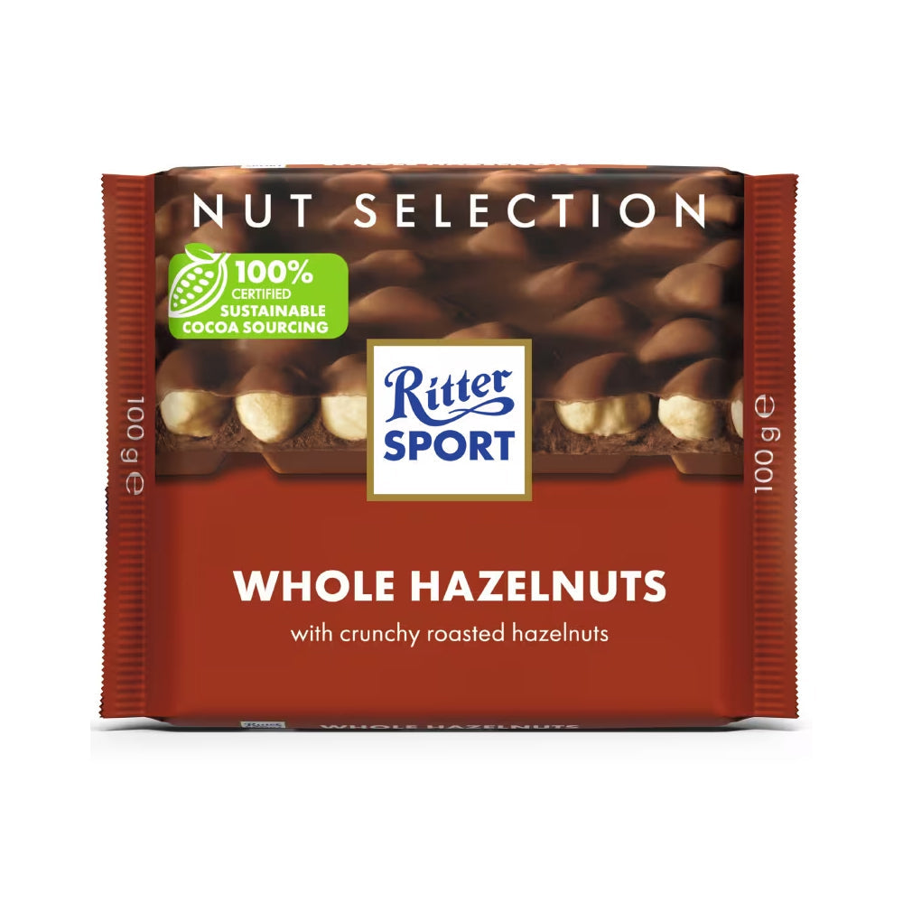 Ritter Sport Whole Hazelnuts Chocolate 100g - Snapcart.pk