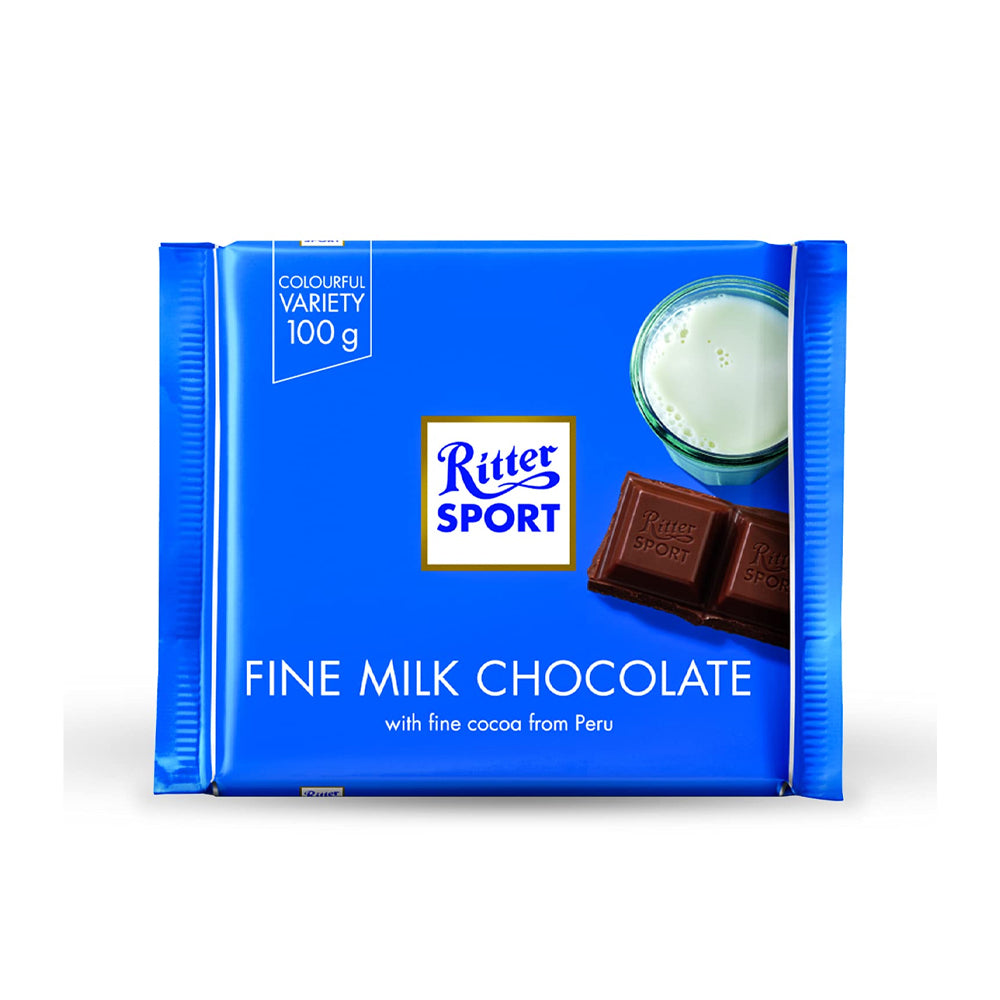 Ritter Sport Fine Milk Chocolate 100g - Snapcart.pk