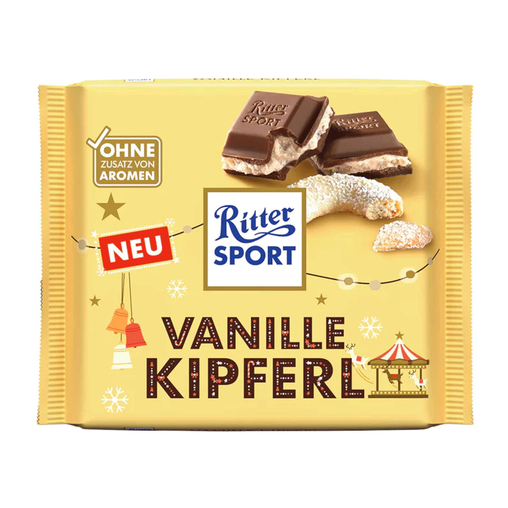 Ritter Sport Vanille Kipferl Chocolate 100g