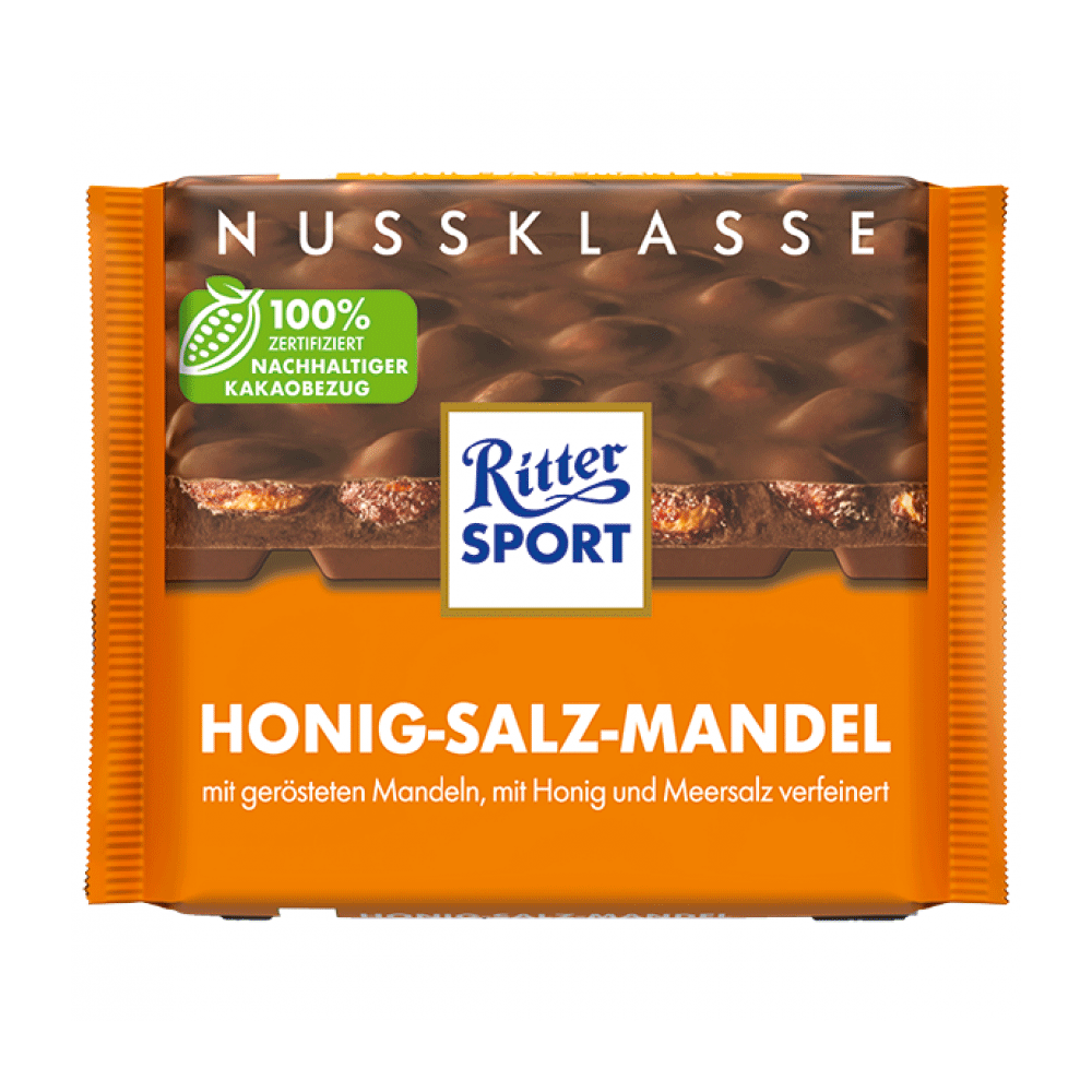 Ritter Sport Hoing-Salz-Mandel Chocolate 100g
