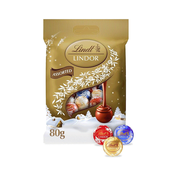 Lindt Lindor Assorted Chocolate Pouch 80g - Snapcart.pk