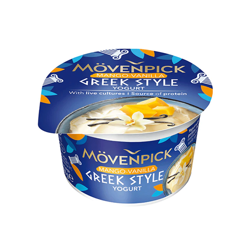 Movenpick Mango-Vanilla Greek Style Yogurt 100g - Snapcart.pk