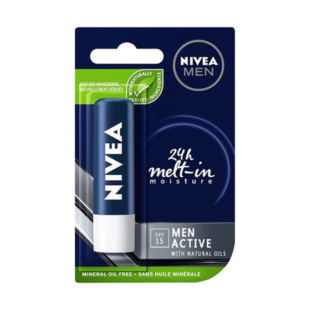 Nivea Men SPF Men Active Lip Balm 4.8g - Snapcart.pk