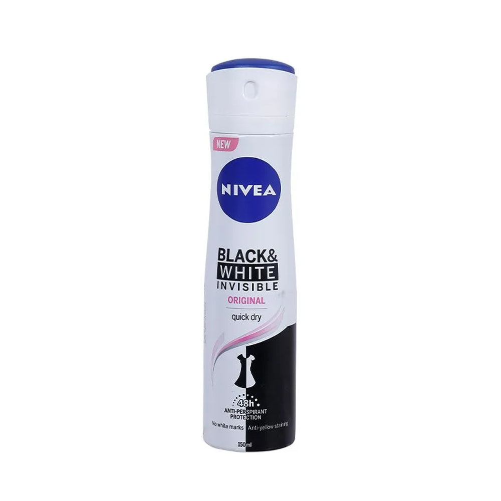 Nivea Invisible For Black Bodyspray 150ml - Snapcart.pk