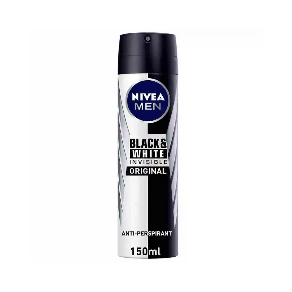Nivea Men Black & White Original Body Spray 150ml - Snapcart.pk