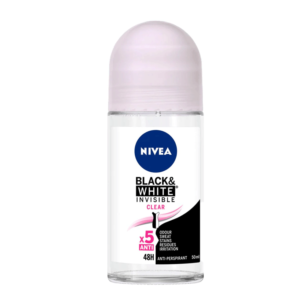 Nivea Black & White Clear Roll On 50ml