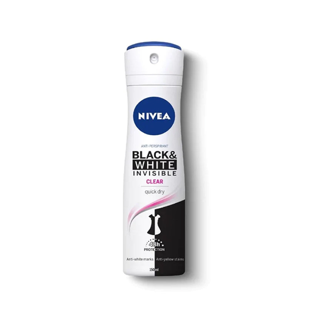 Nivea Invisible Black & White Bodyspray 150ml - Snapcart.pk